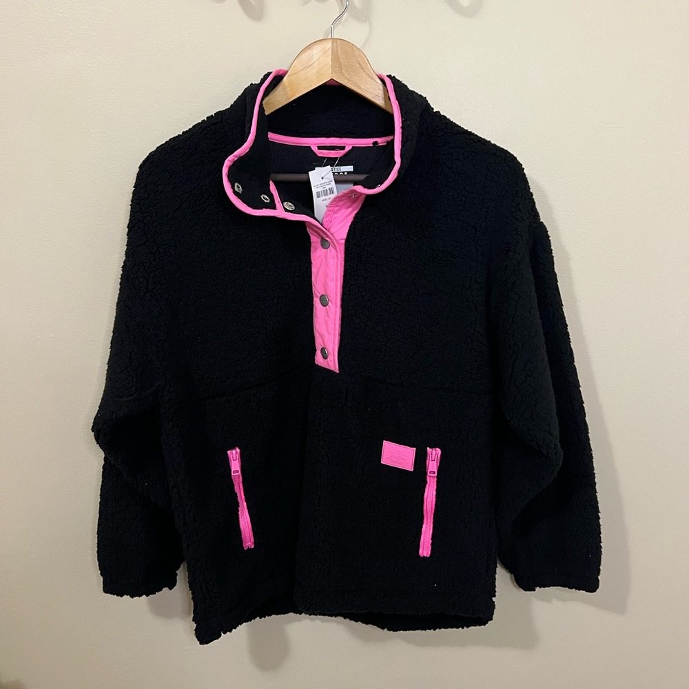 NWT Justice fleece pull over